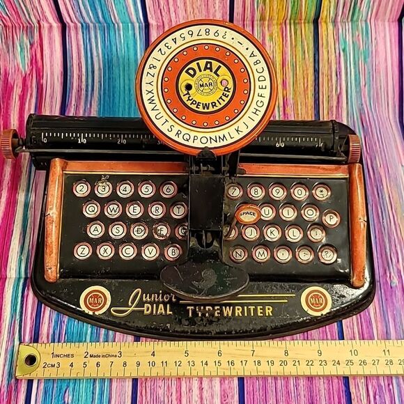Antique Toy Louis Marx Junior Dial Typewriter - Picture 10 of 11